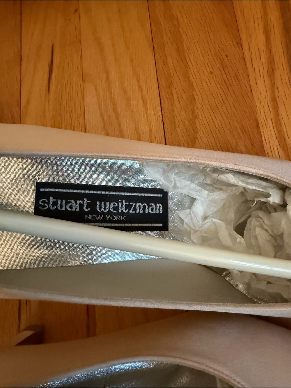 Stuart Weitzman Satin Dusty Pink Pumps Size 6 - Picture 2 of 5